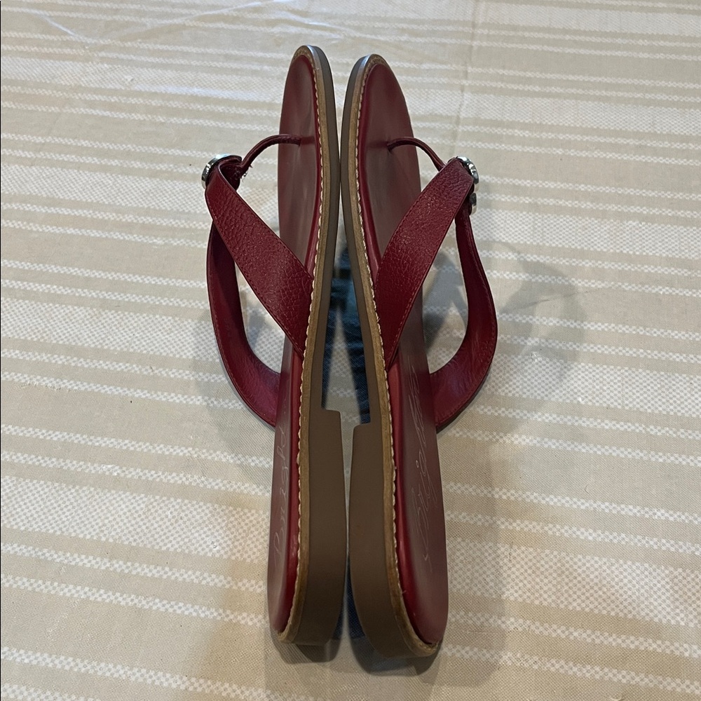 Brighton Orla 4 Red Heart Embellished Leather Sandals size 10 women’s - Picture 5 of 7